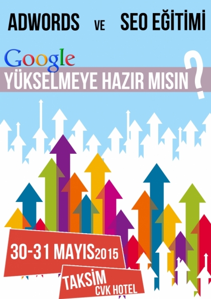 SEO ve Google AdWords Eğitimi Etkinlik Afişi