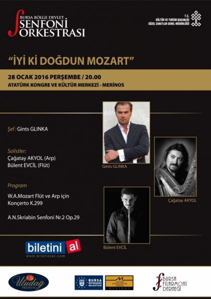 İyi ki Doğdun Mozart Konseri Etkinlik Afişi