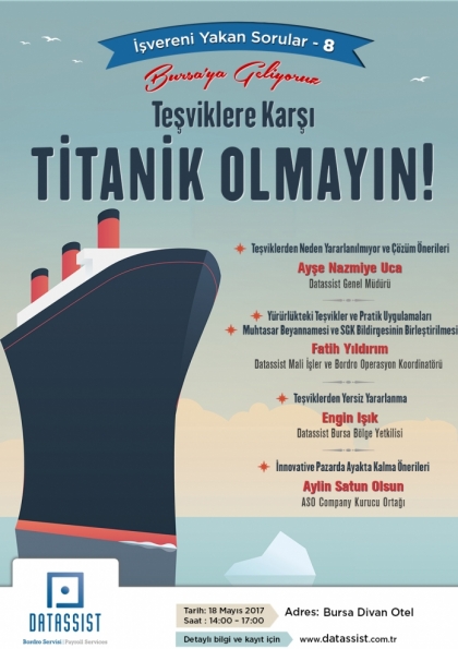 Teşviklere Karşı Titanik Olmayın! Etkinlik Afişi