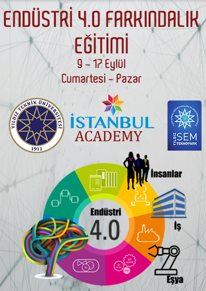 Endüstri 4.0 Farkındalık Eğitimi - YTÜ SEM Etkinlik Afişi