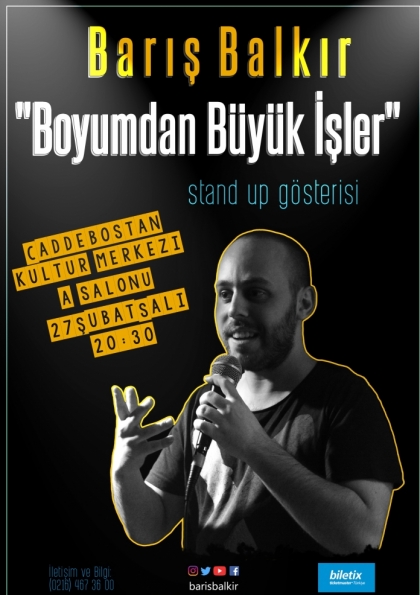 Boyumdan Büyük İşler Stand-Up Etkinlik Afişi