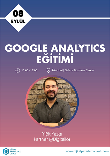 Google Analytics Eğitimi Etkinlik Afişi