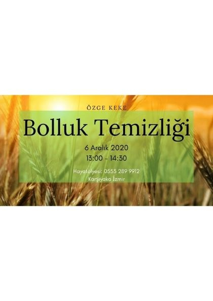 BOLLUK TEMİZLİĞİ GÜÇLENDİRMELERİ (Abundance Flush Empowerments) Etkinlik Afişi