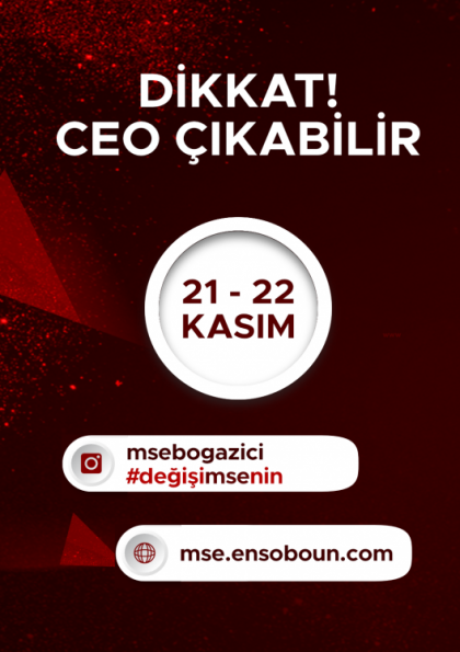 Management Study with Executives (MSE) Etkinlik Afişi