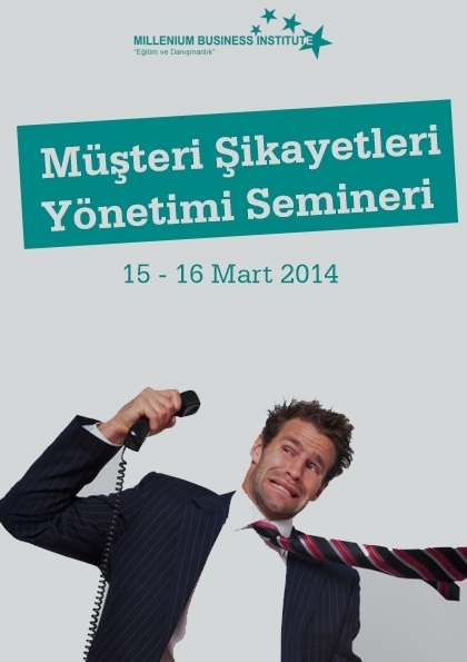 Müşteri Şikayetleri Yönetimi Semineri Etkinlik Afişi